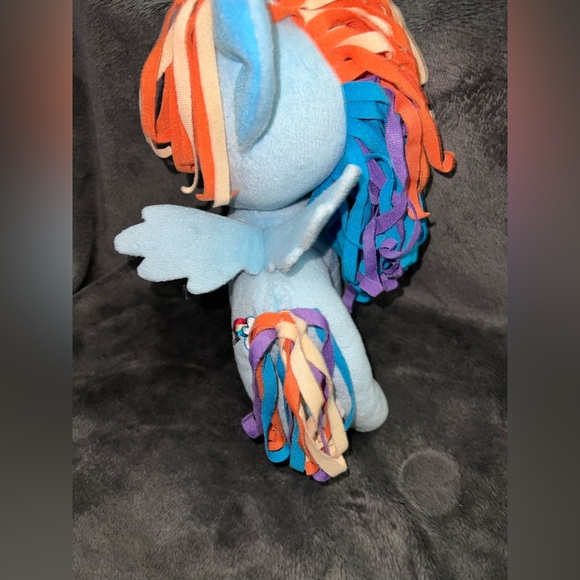 My Little Pony 2012 Rainbow Dash 12” Stuffed Plush Animal Toy MLP Blue Horse - Picture 6 of 11